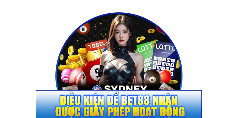 Điều kiện để BET88 nhận được giấy phép hoạt động